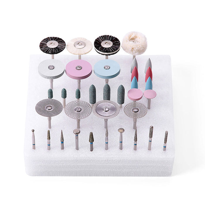 Dental Lab Polishing Kit for Ceramics Porcelain HP Shank 35pcs/Box - azdentall.com