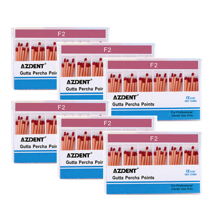 AZDENT Gutta Percha Points F Series Assorted F1, F2, F3 60/Box