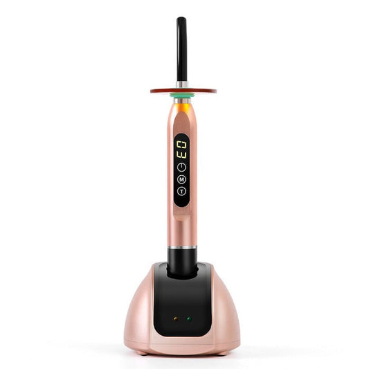 Dental LED Curing Light Cordless Classic Metal Body 360° Rotating Head 800-1400mW/cm² - azdentall.com