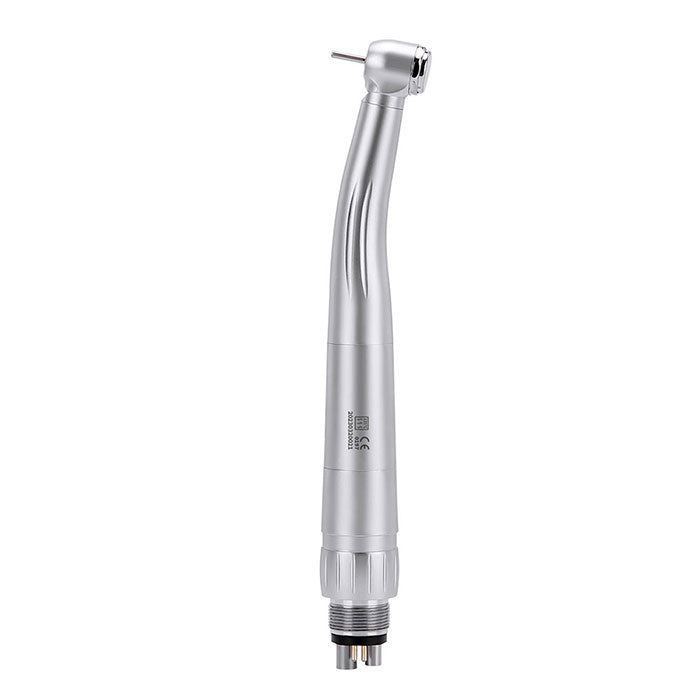 Dental LED Fiber Optic High Speed Handpiece Standard Head Push Button Three Water Spray or 6 Holes Quick Coupler - azdentall.com