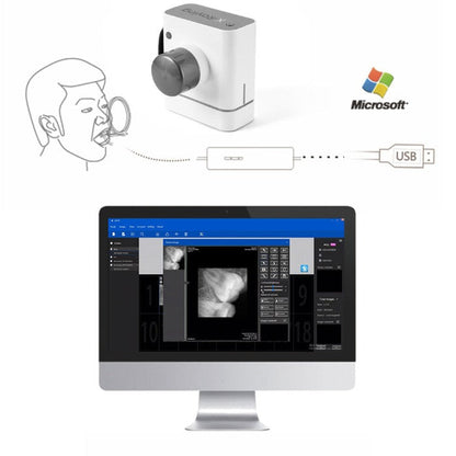 Dental X-Ray Digital RVG Sensor XVS2121 Size 1.0 with Software