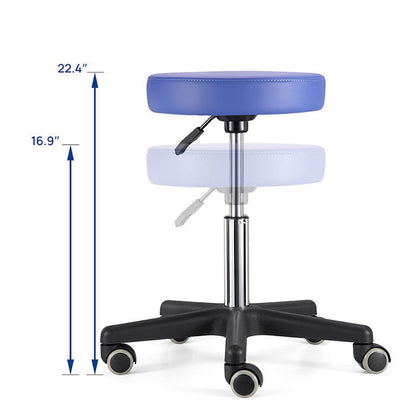 Dental Mobile Stool Soft Adjustable Height Hydraulic Stool 360-Degree Fully Swivel - azdentall.com