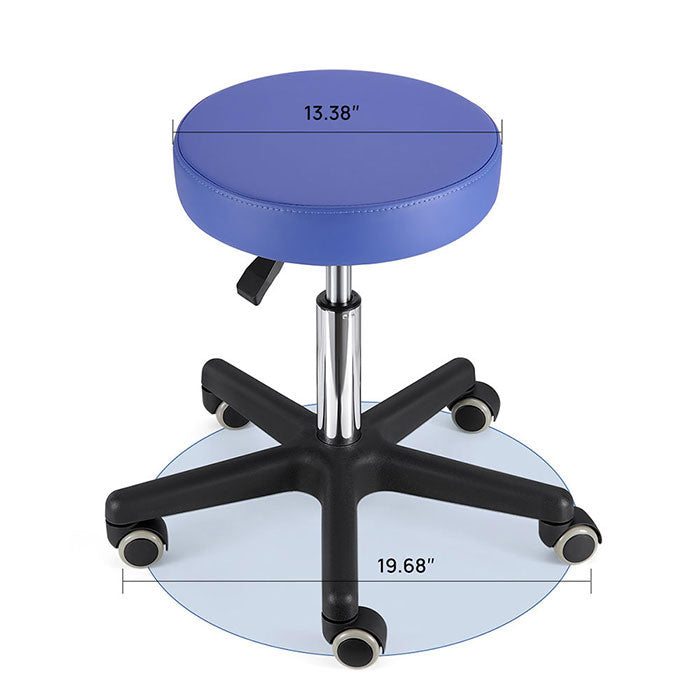 Dental Mobile Stool Soft Adjustable Height Hydraulic Stool 360-Degree Fully Swivel - azdentall.com