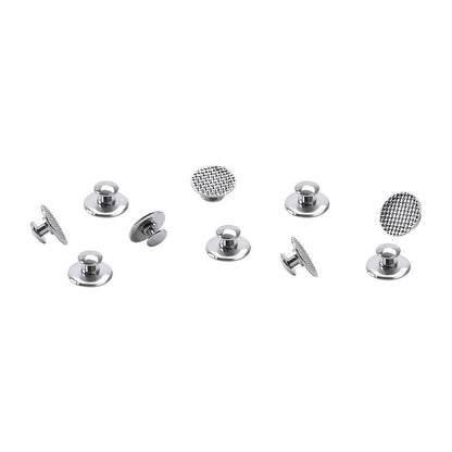 AZDENT Dental Lingual Button Orthodontic Metal Round Mesh Base Bondable 10/Bag