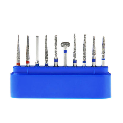 AZDENT Dental Diamond Burs FG-101 For Crown Preparation Anterior Teeth Kit 10pcs/Kit-azdentall.com