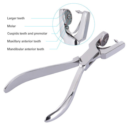 Dental Rubber Dam Perforator Puncher Teeth Care Pliers Orthodontic Material With Storage Bag-azdentall.com