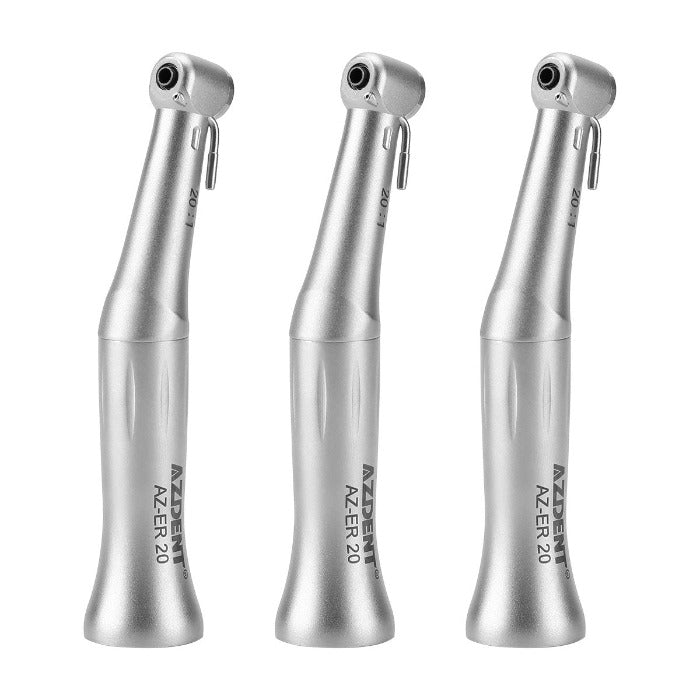 3pcs AZDENT 20:1 Implant Contra Angle Handpiece External Spray Push Button