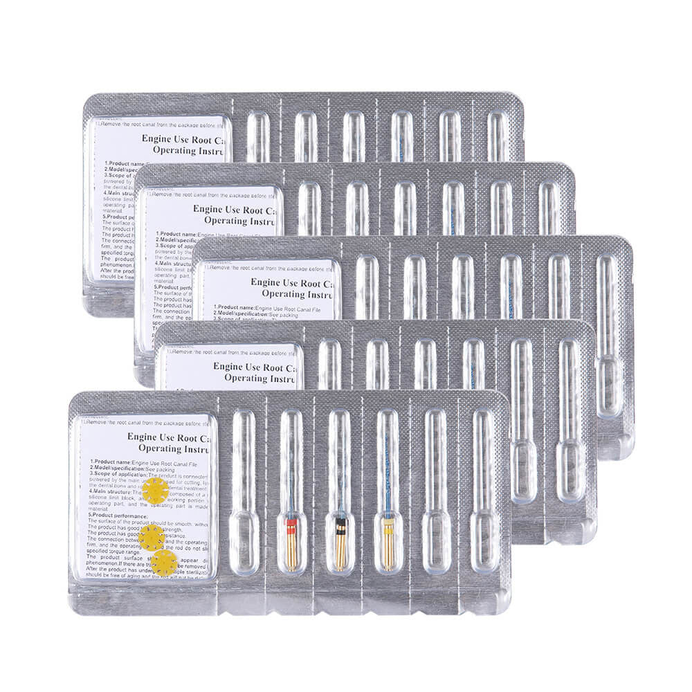 Dental Reciprocating Blue Files Niti Rotary Heat Activated 21mm 3pcs/Pack-azdentall.com