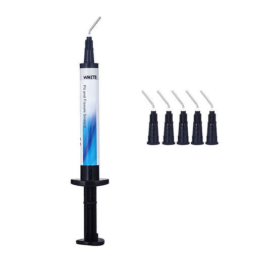 Dental Pit and Fissure Sealant Light Cure Composite Resin White 2.5g Syringe - azdentall.com