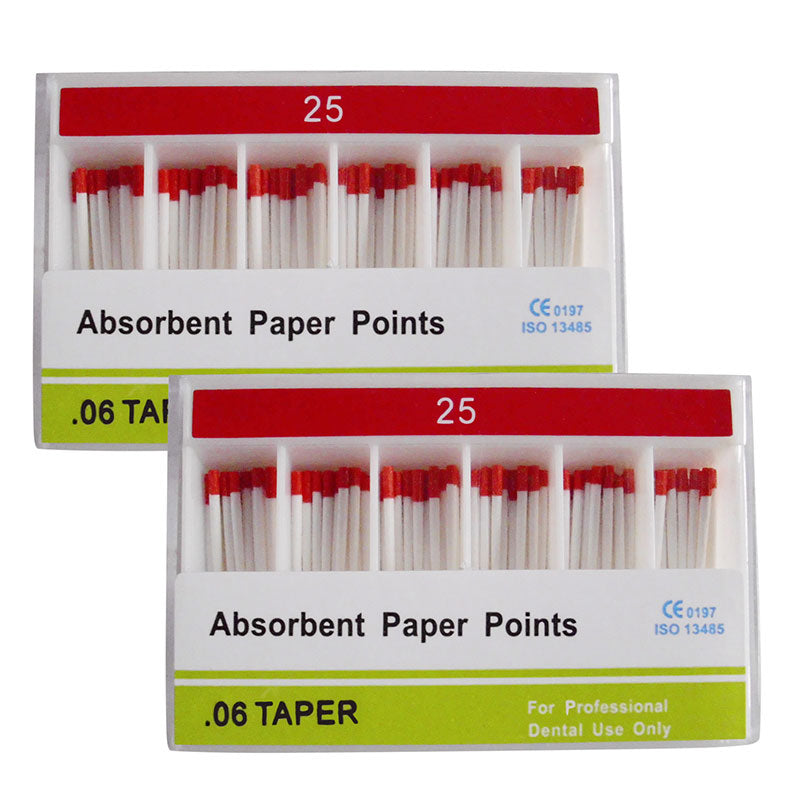 Absorbent Paper Points #15-40 Taper Size 0.06 Color Coded 7 Models 100/Box-azdentall.com