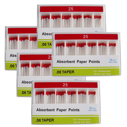 Absorbent Paper Points #15-40 Taper Size 0.06 Color Coded 7 Models 100/Box-azdentall.com