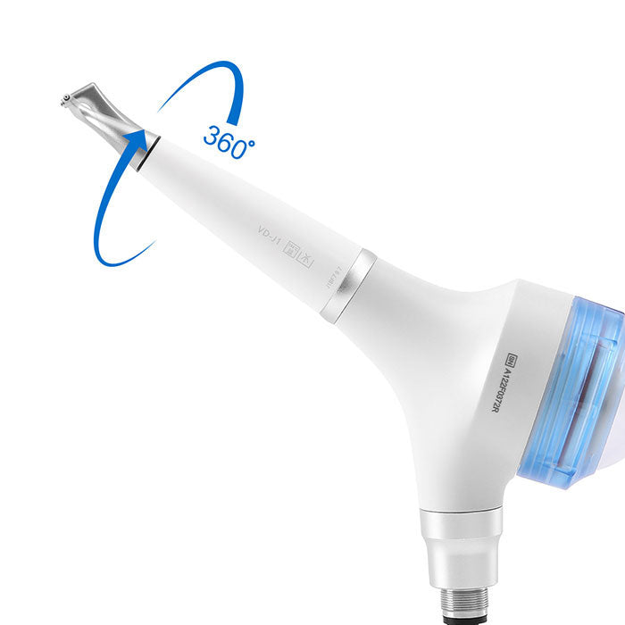 AZDENT Dental Air Polisher Prophy Teeth Whitening A1 Detachable 360° Rotating Handpiece 4 Holes-azdentall.com