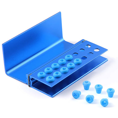 Dental Burs Holder Block 16 Holes with Silicon Cover FG RA Autoclavable - azdentall.com