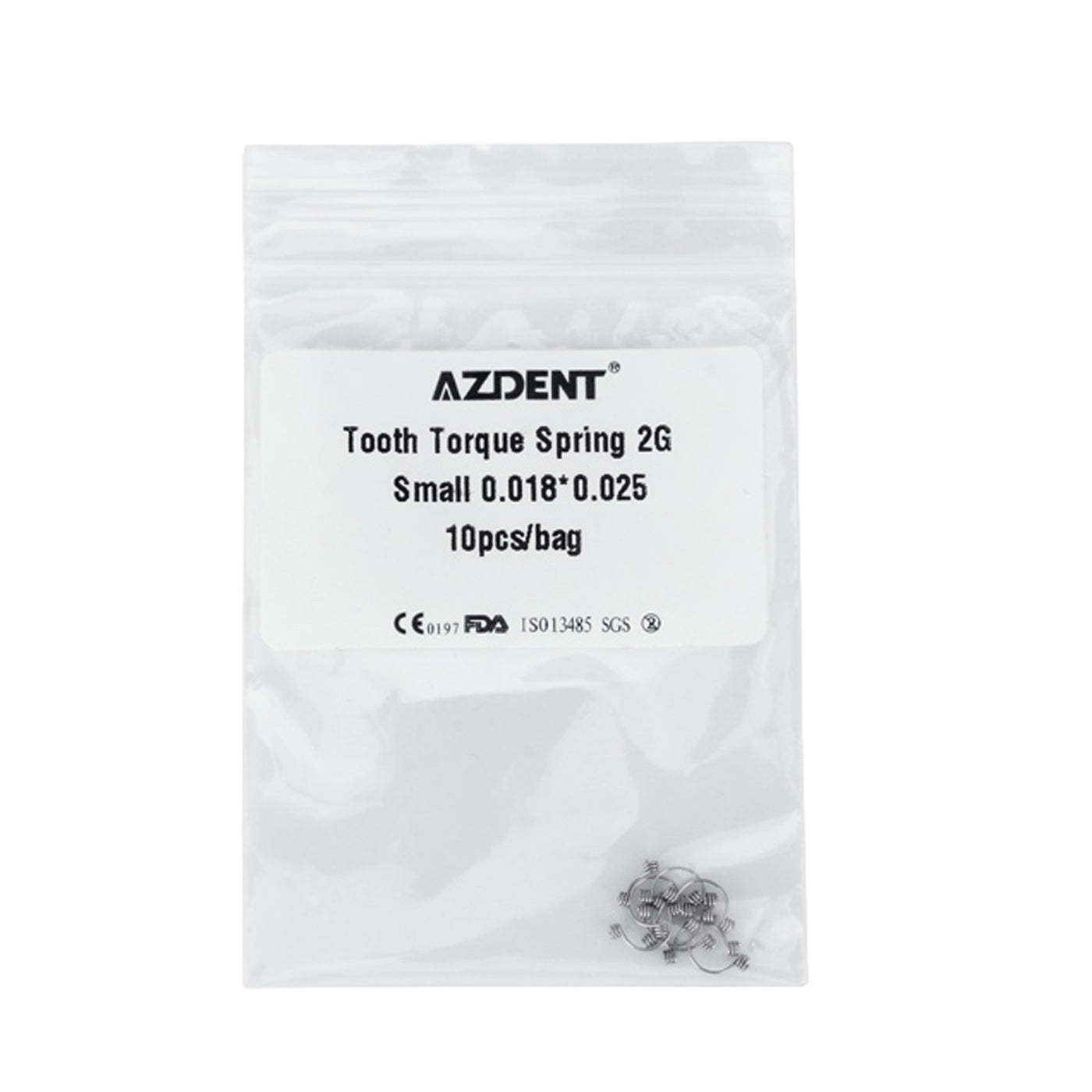 AZDENT Tooth Torque Rectangular Spring 2G Small 0.018*0.025 10pcs/Bag - azdentall.com