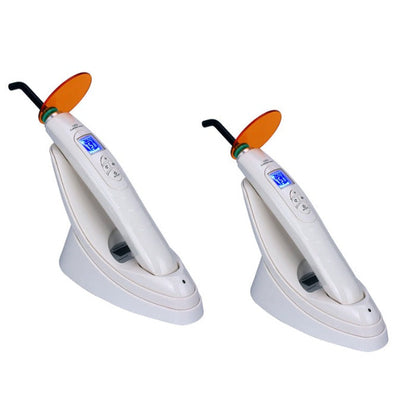 2pcs Dental LED Curing Light Built-in Light Meter Function 380-515nm 2000mW/cm² 5W Power - azdentall.com