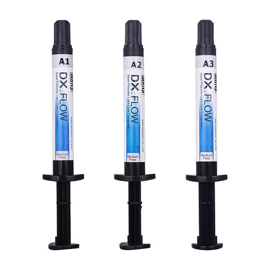 Dental Flowable Light Cure Composite Medium Flow A1/A2/A3 Syringe - azdentall.com