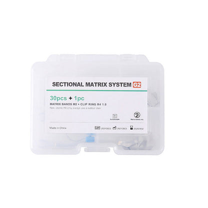 Dental Sectional Contoured Metal Matrices Matrix Refill G2 30pcs Bands And 1 Clip - azdentall.com