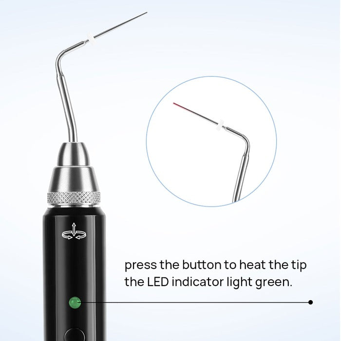 Dental Cordless Gutta Percha Obturation System Endo Heated Pen With 2 Tips-azdentall.com