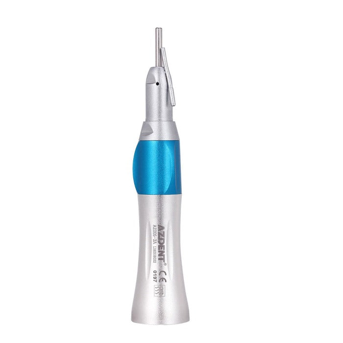 AZDENT 1:1 Slow Speed Straight Nose Cone Handpiece With External Pipe - azdentall.com