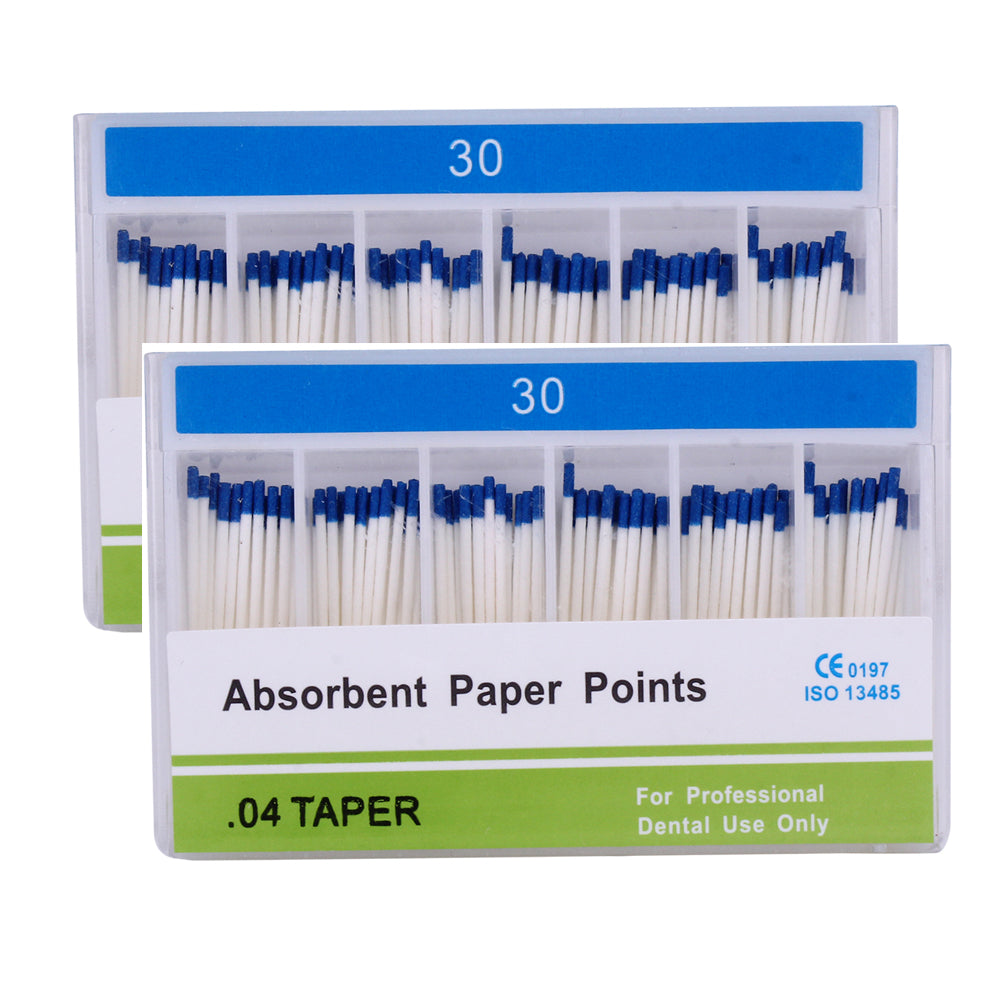 Absorbent Paper Points #15-40 Taper Size 0.04 Color Coded 7 Models 100/Box-azdentall.com