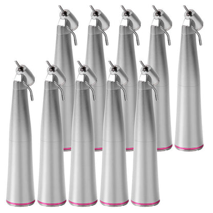 10Pcs Dental 45 Degree Electric Contra Angle Fiber Optic 1:4.2 Increasing Handpiece External Water - azdentall.com