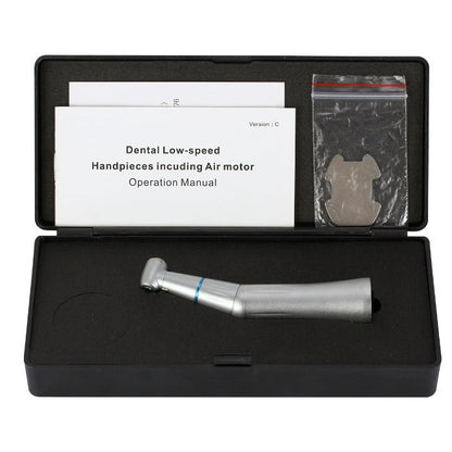 AZDENT 1:1 Dental Slow Speed Contra Angle Handpiece Push Button Internal Water - azdentall.com