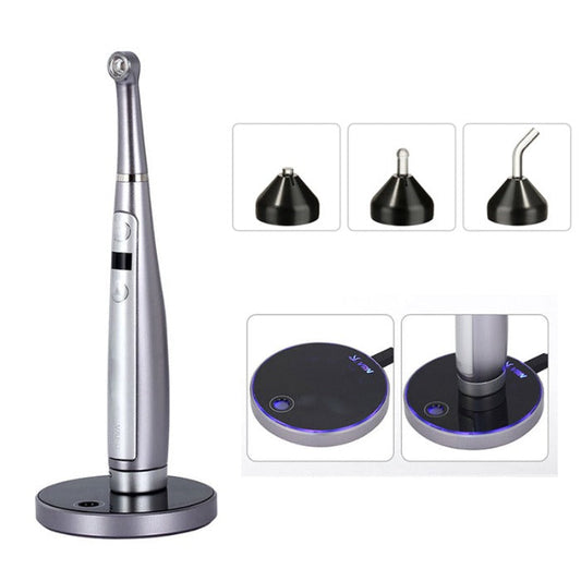 Dental Curing Light LED Cordless OLED Screen 1 Second DeepCure Wide Specturm Metal Body With Caries Detector Light Meter 3200mW/Cm² - azdentall.com