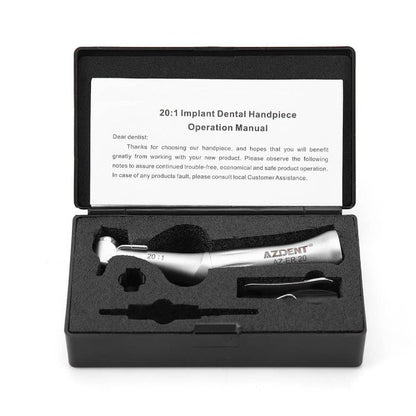 AZDENT 20:1 Implant Contra Angle Handpiece External Spray Push Button