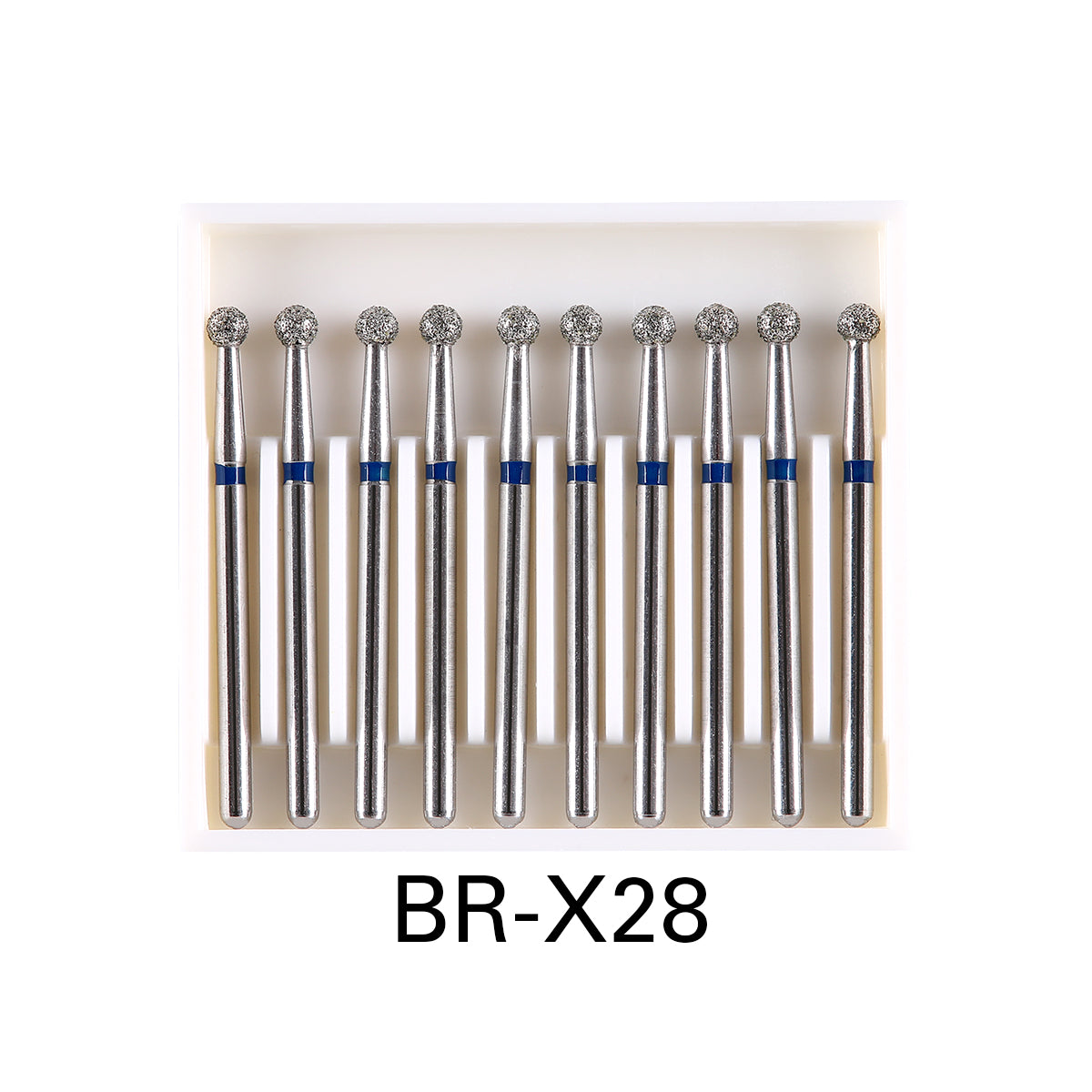 Dental Diamond Burs Drills Ball Round FG 1.6mm for High Speed Handpiece 10pcs/Pk-azdentall.com