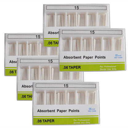 Absorbent Paper Points #15-40 Taper Size 0.06 Color Coded 7 Models 100/Box-azdentall.com