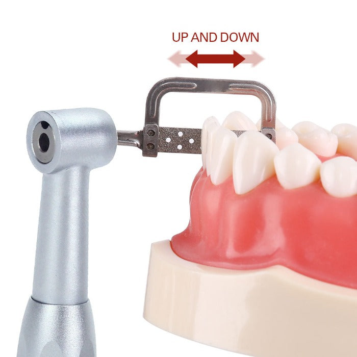 AZDENT 4:1 Reduction Interproximal Stripping Contra Angle IPR Handpiece E-type - azdentall.com