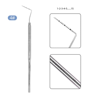 Dental Probe Graduated Periodontal Probe Scale Probe #1-#8 - AZDENT