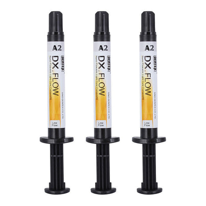 3 PCS Dental Flowable Light Cure Composite Low Flow A2 Syringe - azdentall.com