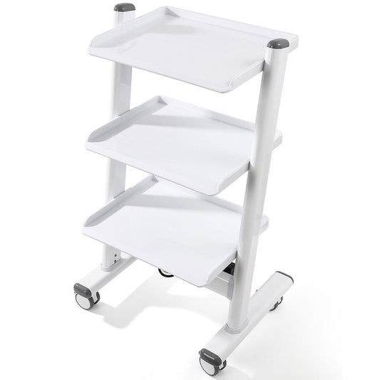 Dental Metal Mobile Cart Three Layers with Socket Four Universal Casters