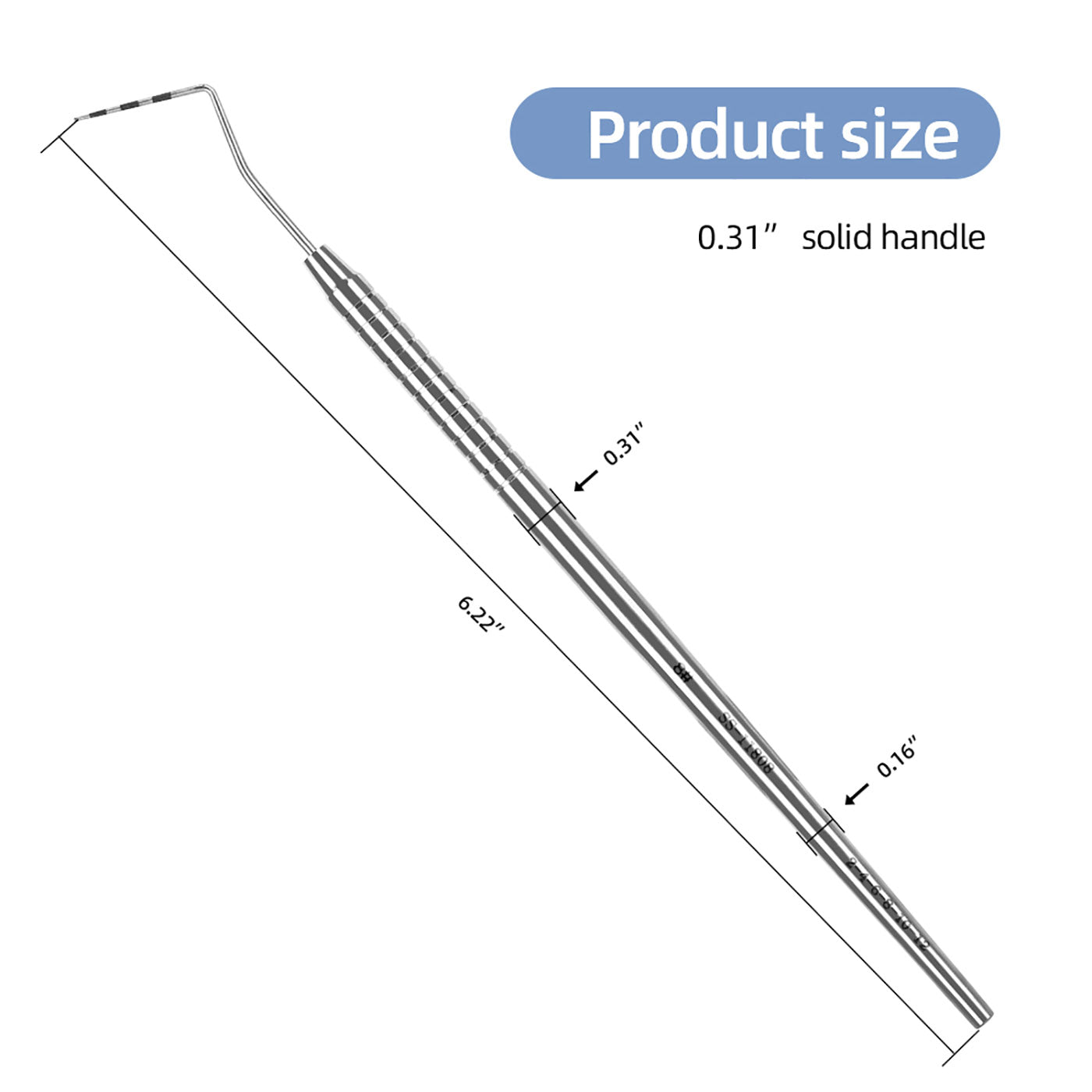 Dental Probe Graduated Periodontal Probe Scale Probe #1-#8 - AZDENT