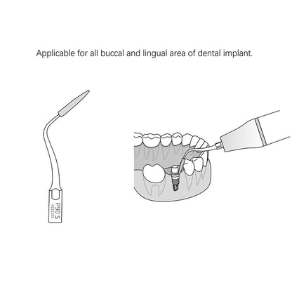 Dental Scaler Tip Periodontal Implant Cleaning Tip PD90