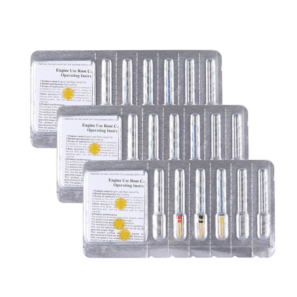 Dental Reciprocating Blue Files Niti Rotary Heat Activated 21mm 3pcs/Pack-azdentall.com