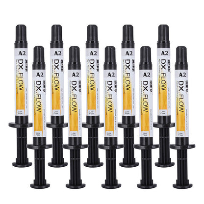 10 PCS Dental Flowable Light Cure Composite Low Flow A2 Syringe - azdentall.com