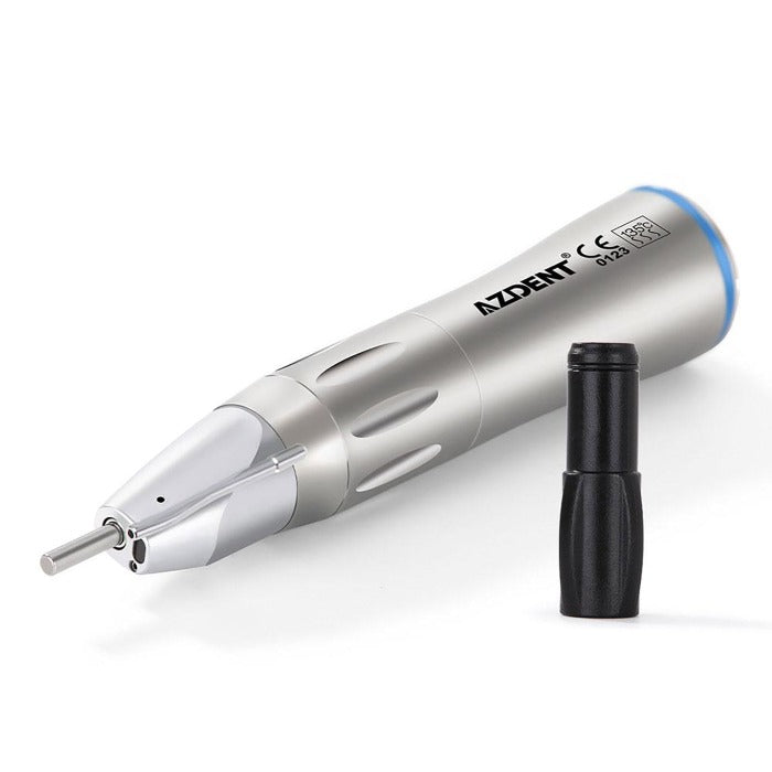 AZDENT 1:1 Dental Fiber Optic Slow Speed Straight Handpiece - azdentall.com