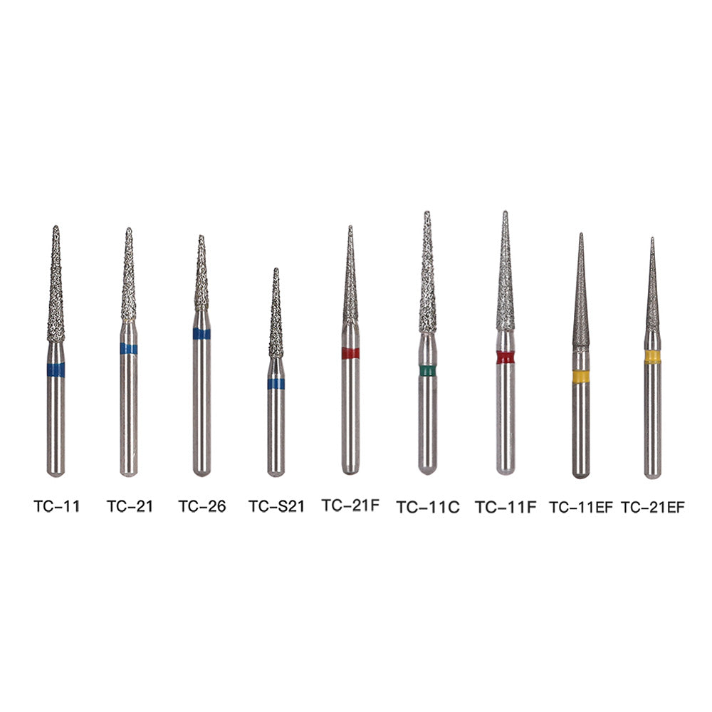 165-R014f (TC-R21F) Needle Shape Fine Grit Ra Dental Diamond Burs