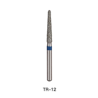 AZDENT Diamond Bur TR 12 Round End Cone 5pcs/Pack-azdentall.com