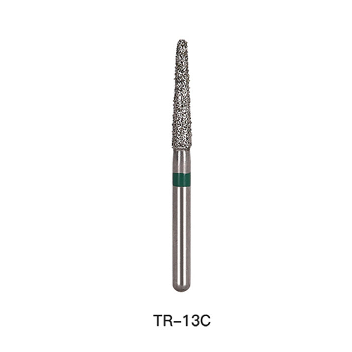 AZDENT Diamond Bur TR Series Full Size Round End Cone 5pcs/Pack