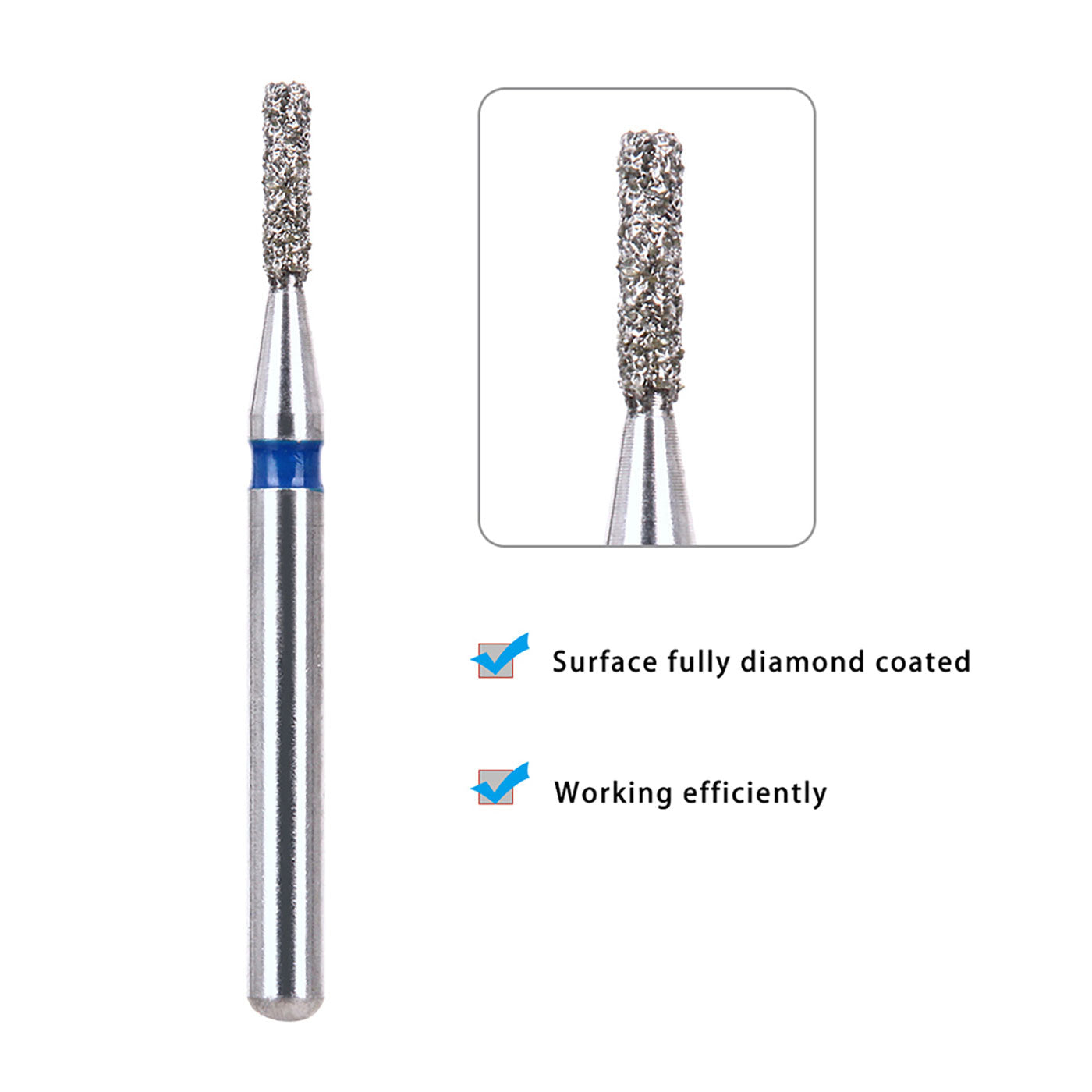 AZDENT Diamond Burs Two Layers 5pcs/Box