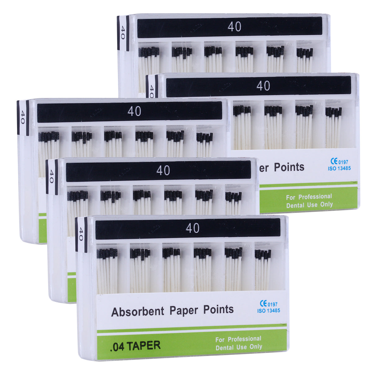 Absorbent Paper Points #15-40 Taper Size 0.04 Color Coded 7 Models 100/Box-azdentall.com