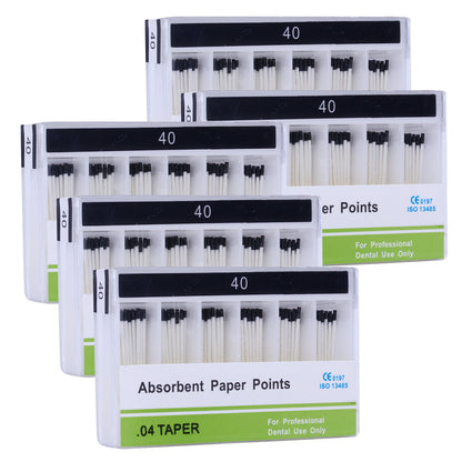 Absorbent Paper Points #15-40 Taper Size 0.04 Color Coded 7 Models 100/Box-azdentall.com