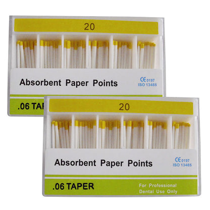 Absorbent Paper Points #15-40 Taper Size 0.06 Color Coded 7 Models 100/Box-azdentall.com