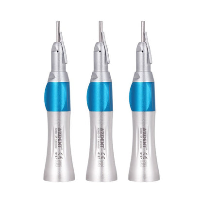 3pcs AZDENT 1:1 Slow Speed Straight Nose Cone Handpiece With External Pipe - azdentall.com