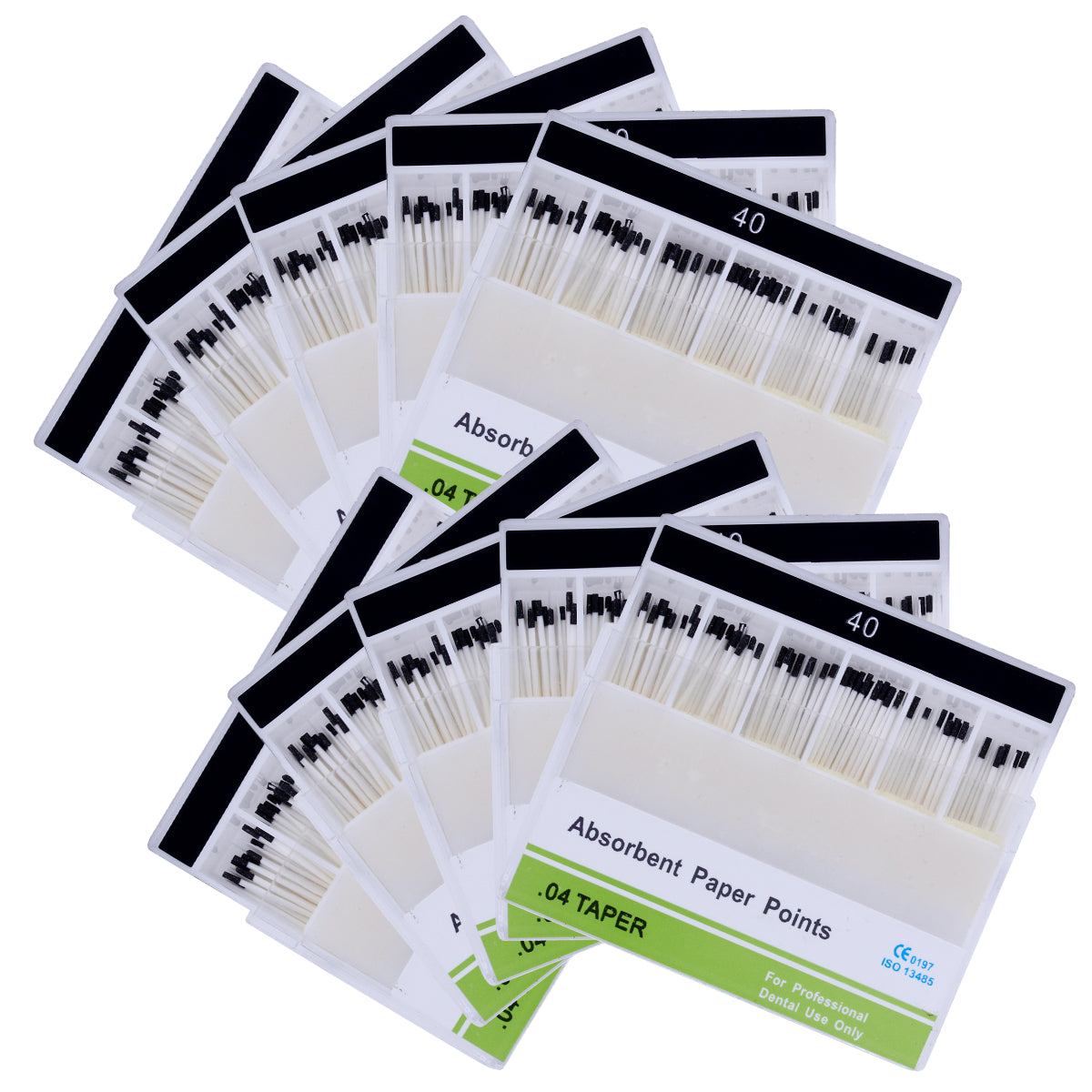 Absorbent Paper Points #15-40 Taper Size 0.04 Color Coded 7 Models 100/Box-azdentall.com