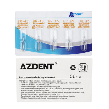 AZDENT Diamond Bur TF Series Full Size Flat Cone 5pcs/Pack-azdentall.com