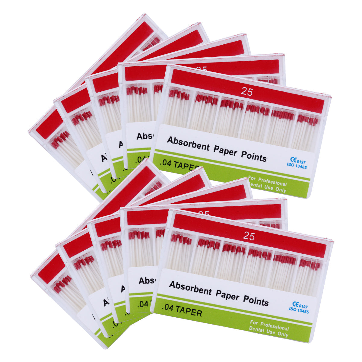 Absorbent Paper Points #15-40 Taper Size 0.04 Color Coded 7 Models 100/Box-azdentall.com